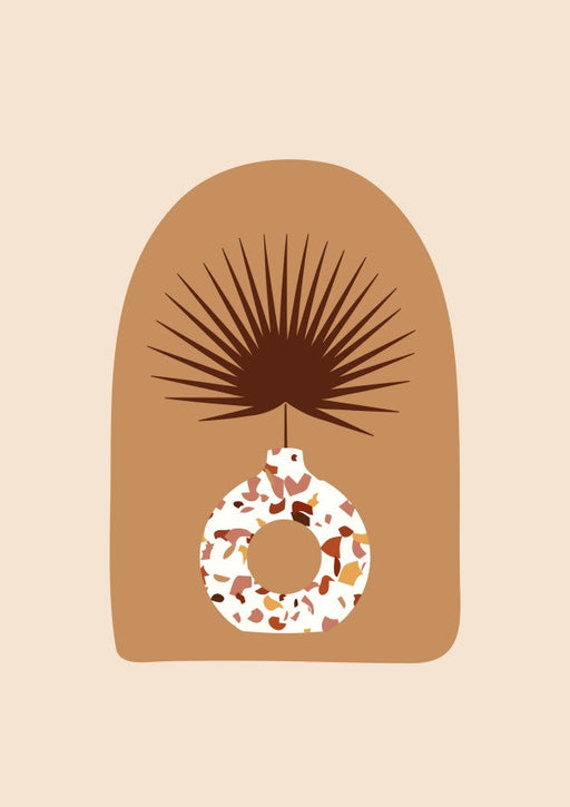 Minimalist Palm Vase – Diamond Painting - Craftonie